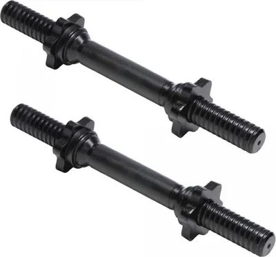 Obrázok produktu pre Gorilla Sports Súprava tyčí so závitom, 35 cm, 2 ks, čierna