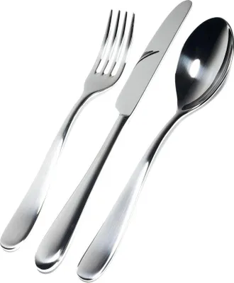 Immagine prodotto di Alessi Nuovo Milano - Set di posate 30 pezzi (coltello a manico cavo), acciaio inox
