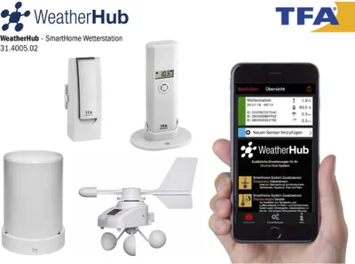 Immagine prodotto di TFA - Set di stazioni meteo WEATHERHUB 31.4005.02 - bianco