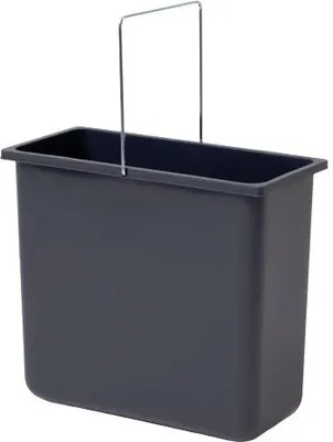 Produktbild von Hailo Inneneimer 1049479 grau 12 L 316 x 154 x 287 mm mit Henkel