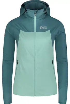 Zdjęcie produktu dla Kurtka softshell damska NORDBLANC OUTLAND NBSSL8324, kolor: zielony/szary, rozmiar: 42