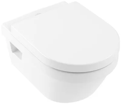 Produktbild von Villeroy & Boch Omnia architectura Tiefsplklosett wasserrandlos Combi-Pack 370x503mm Weiß Alpin ceramicplus - 5684HRR1