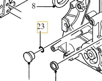 Image de VOLVO Couvercle original du bloc moteur 2.0D OE 8653815