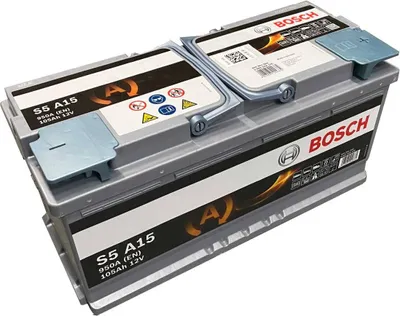 Produktbild von Bosch S5 A15 Autobatterie AGM Start-Stop 12V 105Ah 950A