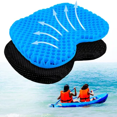 Produktbild von Rutschfestes Kajak-Sitzkissen - Wasserdichtes Kajak Gel Sitzkissen - Tragbares
