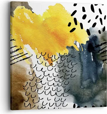 Produktbild von Bild auf Leinwand - Leinwandbild - Einteilig - Abstraktion Muster Flecken - 40x40cm - Wand Bild - Wanddeko - Wandbilder - Leinwanddruck - Bilder - Wanddekoration - Leinwand bilder - AC40x40-4282