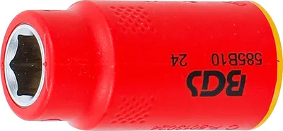 Produktbild von VDE-Steckschlssel-Einsatz Sechskant | Antrieb Innenvierkant 10 mm (3/8") | SW 10 mm