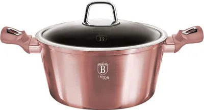 Obrázek produktu pro BERLINGERHAUS Kastrol s víkem s titanovým povrchem 20 cm I-Rose Edition BH-6034