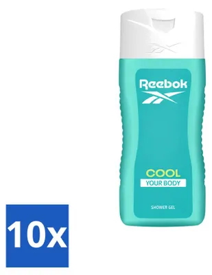 Produktbild von 10 x Reebok Cool Your Body Douchegel - 400 ml - Vorteilspackung - 10 Stücke