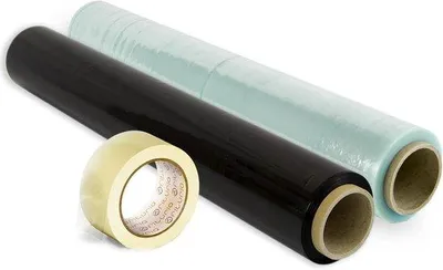 Produktbild von Famanu Verpackungsfolie - Schutz für Umzugskartons - Ausziehbar bis 300 Meter - 50 cm breit