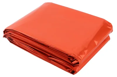 Image de Couverture de survie en PE épais, 210 × 130 cm – Sac de couchage d'urgence pour le camping en plein air