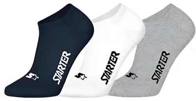 Obrázek produktu pro Starter 3pk Sneaker Socks (47) 39/42 Navy/White/Grey