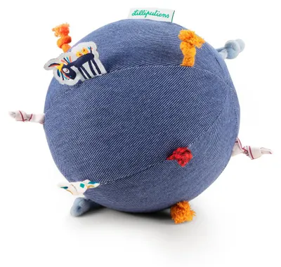 Image de Balle sensorielle Ignace de Lilliputiens - balle de jeu souple pour bébés et jeunes enfants