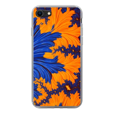 Produktbild von MuchoWow® Handyhülle Schutzhülle Hülle für iPhone 8 Blätter - Kunst - Psychedelisch Silikon Softcase Handy Hülle - Schutzhaube