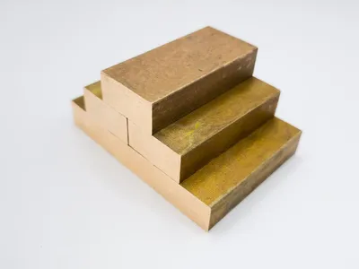 Produktbild von Bronze CuSn8 (CW453K) in 250 g Barren, Gewicht: 500 g