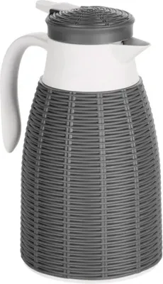 Image de Mug Excellent Houseware, verre/polypropylène résistant à la chaleur, 15 x 26,5 cm, gris