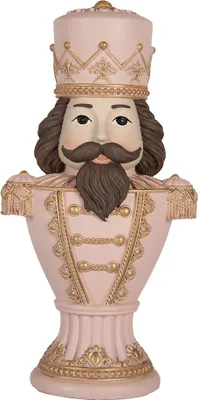 Immagine prodotto di Clayre & Eef decorazione natalizia figura Babbo Natale 16x10x30 cm plastica rosa