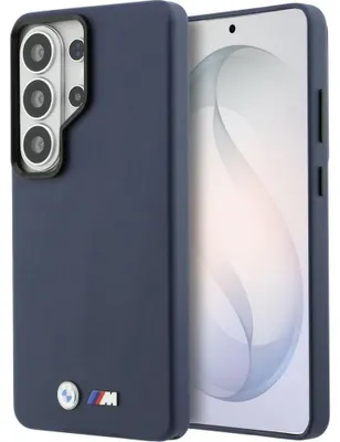 Produktbild von Handyhülle für Galaxy S26 Ultra, BMW Hardcase Leather mit MagSafe, Dunkelblau
