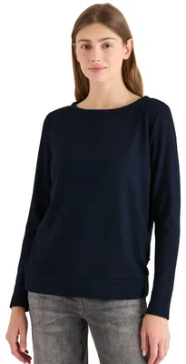 Productafbeelding van Cecil structuurshirt, universele blauwe kleur, maat XXL