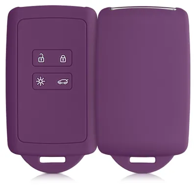 Produktbild von kwmobile Schlüsselhülle für Renault 4-Tasten Smartkey Autoschlüssel (nur Keyless Go) Hülle - Autoschlüssel Schlüssel Hülle aus Silikon -