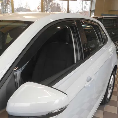 Image de Déflecteur de pluie pour VW Polo 2017-2025 Acrylique foncé 4pcs
