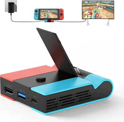 Produktbild von ANTCOOL 1080P 4K HD Adapter Dongle für Nintendo Switch Docking Hub C-Type zu HDMI kompatiblen TV Video Konverter für Switch Konsolen