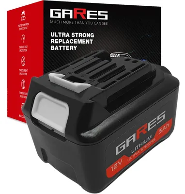 Zdjęcie produktu dla GARES Akumulator Bateria do elektronarzędzi Makita BL10XXB MR052 JR103DZ CC301DSMJ | 12 V 3Ah | Wydajne Ogniwa High-Performance Zamiennik Premium | Wysoka Moc i Trwałość |