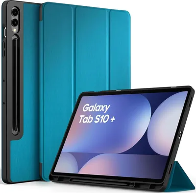 Obrázok produktu pre Samsung Galaxy Tab S9 FE+ Plus/S9 Plus 12,4" 2023 Cover SlimPolyuretánLeather Protective Cover Blue