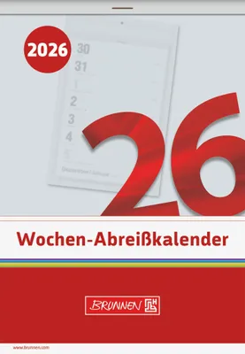 Produktbild von Wochenabreißkalender 10,5x14,6cm 2026