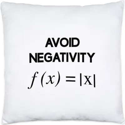 Produktbild von Avoid Negativity Kissen Inkl Füllung Lustige Geschenkidee Mathematiker Physiker Formeln Studium