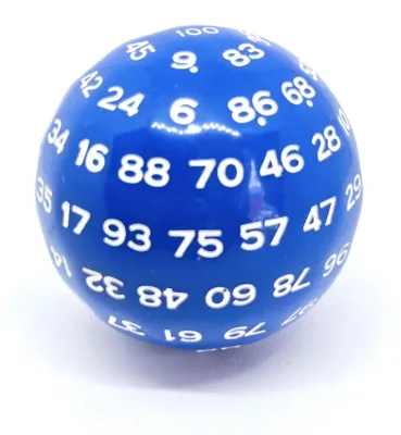 Produktbild von Würfel D100 Blue/White
