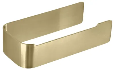 Imagen del producto de Soporte de papel higiénico de acero inoxidable con acabado en dorado mate, para montaje en pared