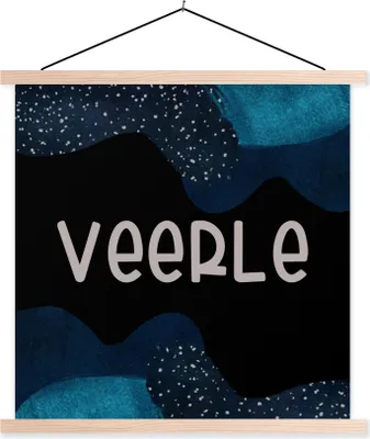 Produktbild von MuchoWow® Textilposter Veerle - Pastell - Mädchen 40x40 cm mit holzfarbenen Rahmen - Posterleiste