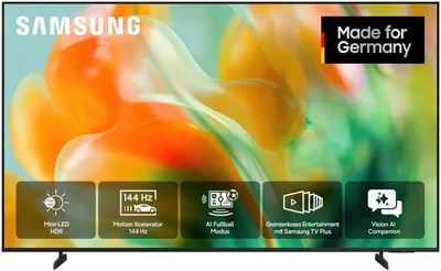 Zdjęcie produktu dla Samsung GU65M80HAUXZG, 165,1 cm (65"), 3840 x 2160 px, 4K Ultra HD, Wi-Fi, DVB-C, DVB-S2, DVB-T2 HD, Czarny
