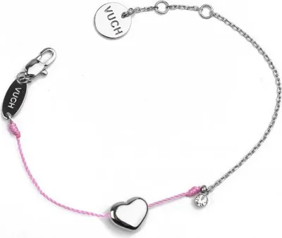 Image de Bracelet rose brillant en forme de cœur