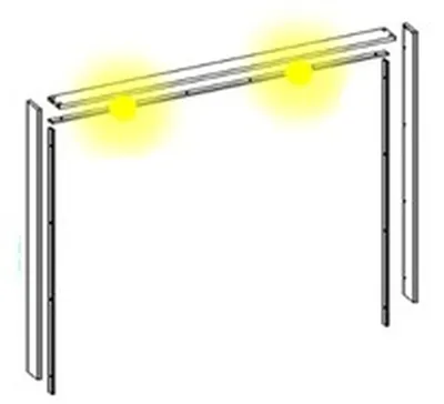 Produktbild von Passepartout >Denver< in Graphit - 320,6x229,9x23cm (BxHxT)