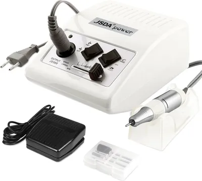 Produktbild von JSDA Profi Elektrische Nagelfeile für Gelnägel, Shellac - 30000 U/Min Inkl 4 Bit