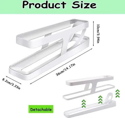 Produktbild von Famanu Eierhalter mit 2 Etagen - Automatisches Rollmechanismus, platzsparende Eierlagerung
