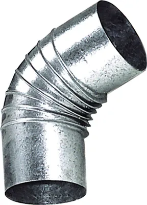 Obrázek produktu pro 150 mm pozinkované koleno na kamna. 90º.