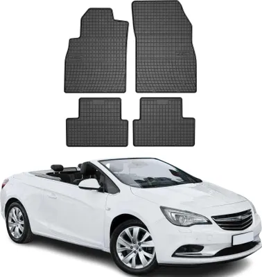 Produktbild von OMAC Gummi Fußmatten für Opel Cascada 2013-2019 Automatten Gummi TPE Schwarz 4x