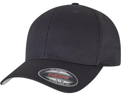 Produktbild von Yupoong Flexfit Wooly Combed 6 Panel Cap charcoal Youth