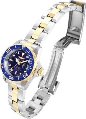 Obrázek produktu pro Invicta Pro Diver 8942 Dámské Hodinky - Quartz Hnutí - Nerezová Ocel s Modrým Ciferníkem - 24 mm