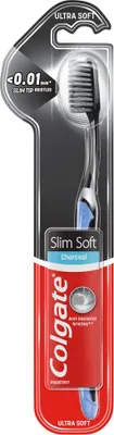 Zdjęcie produktu dla Colgate Slim Soft Charcoal Szczoteczka Do Zbw Mikka Soft Z Wglem Aktywnym 1 Sztuka