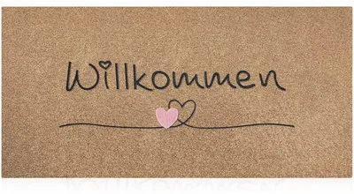 Zdjęcie produktu dla Omgoods - Brązowa mata do drzwi, 120 x 45 cm, do użytku wewnętrznego i zewnętrznego