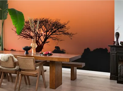 Produktbild von Fototapete 363647 Tapete Afrika 424 x 300 cm Rasch African Queen III Rot
