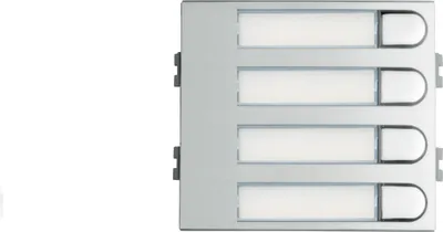 Produktbild von Modul 4 Druckknöpfe FERMAX 104 W DUOX/BUS2/VDS SKYLINE 7367 Silber