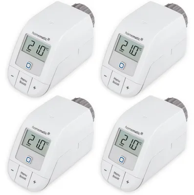 Zdjęcie produktu dla HOMEMATIC IP 153412A0, termostat grzejnikowy, 4 sztuki