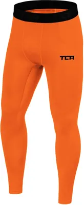 Produktbild von TCA Herren Leggings, Kompressionshose, Sporthose, Lang - Orange, L
