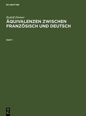 Produktbild von Äquivalenzen zwischen Französisch und Deutsch