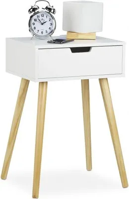 Immagine prodotto di Comodino con cassetto bianco